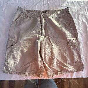 Lee Dungarees Beige Cotton Shorts